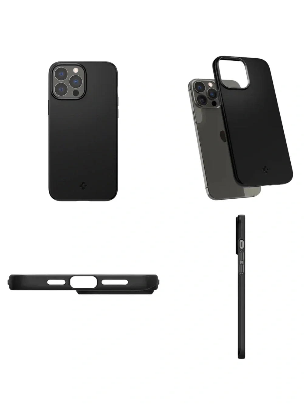 Spigen Iphone 13 Pro Max Case + Octobuddy Classic Bundle | Black | Gently Used
